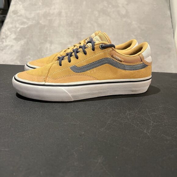 Vans Pro Trujillo Men's 7 Yellow Athletic Suede Skateboarding Old Skool Sneakers - Picture 3 of 10
